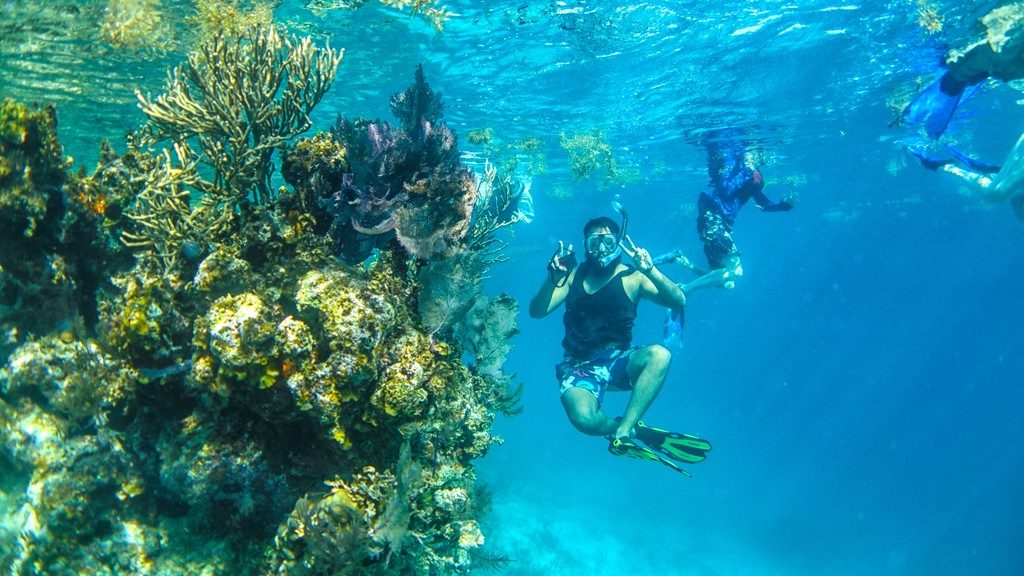 Snorkeling in Belize Blue Hole