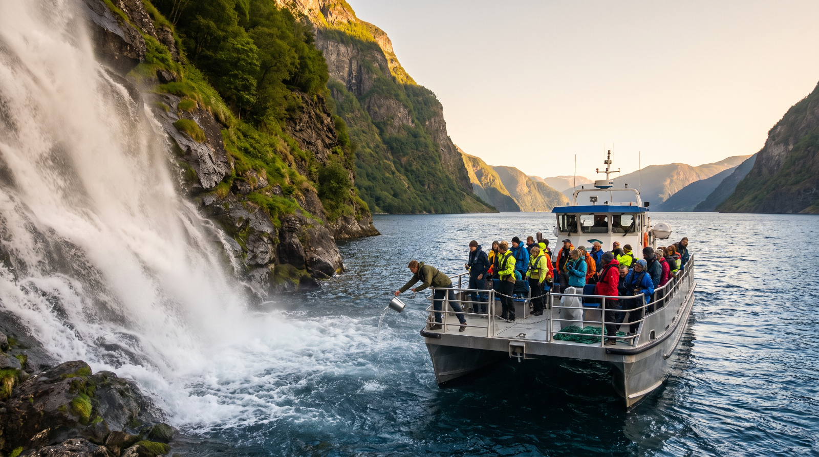 Nærøy Waterfall view