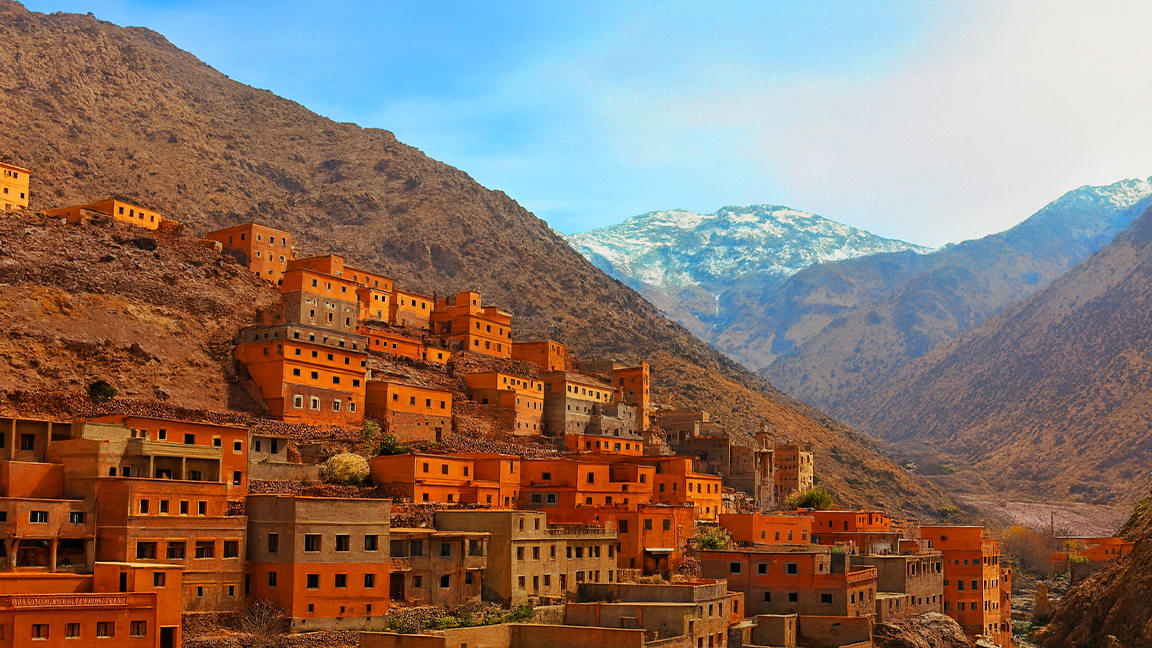Imlil village square