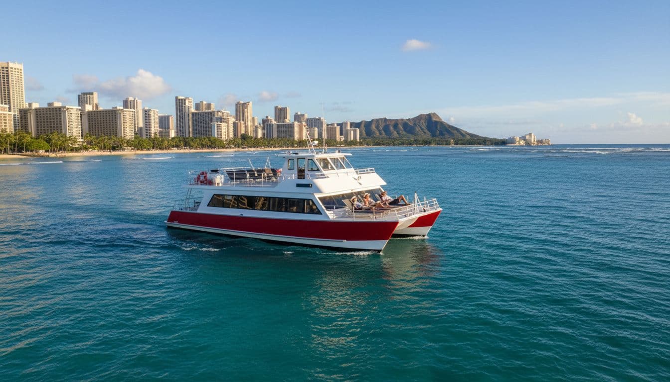 Boat transit to reef site