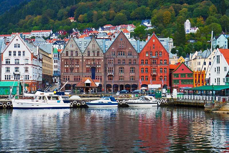Departure from Bergen Harbor