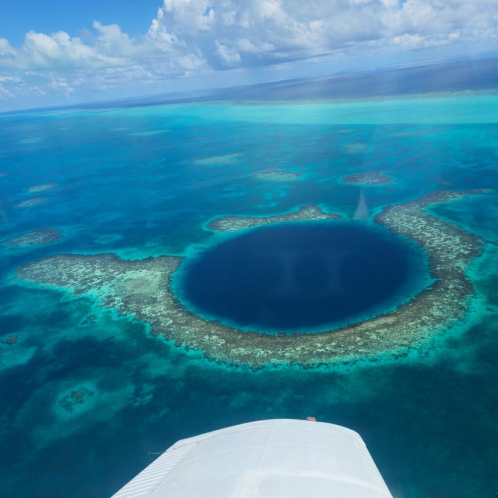 Blue Hole Aerial Rim View
