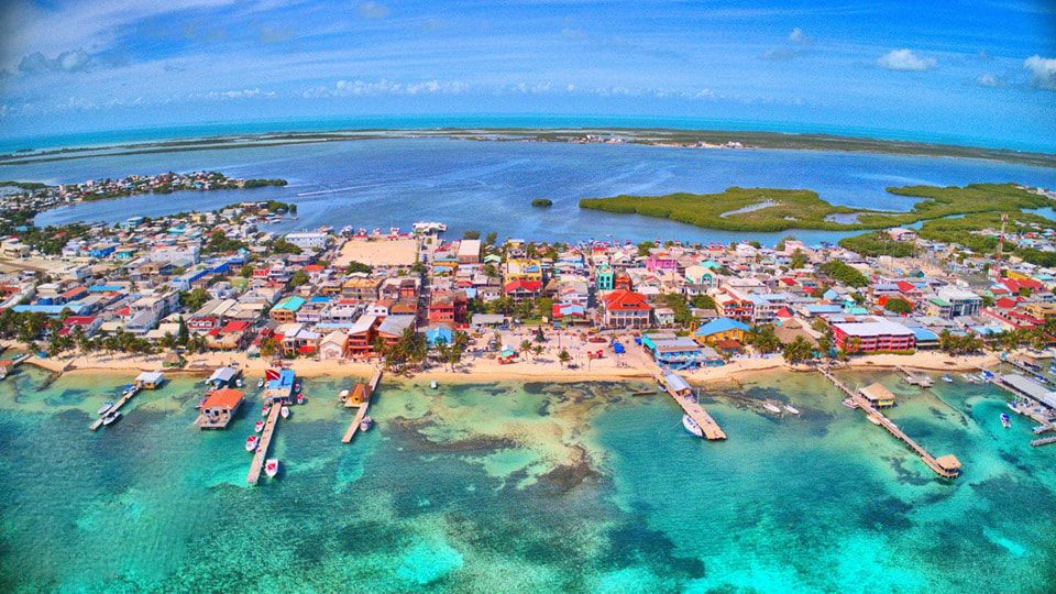 San Pedro Town waterfront