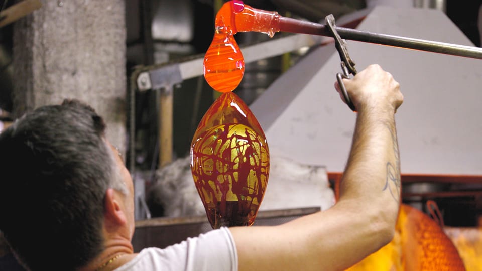 Murano glass workshop