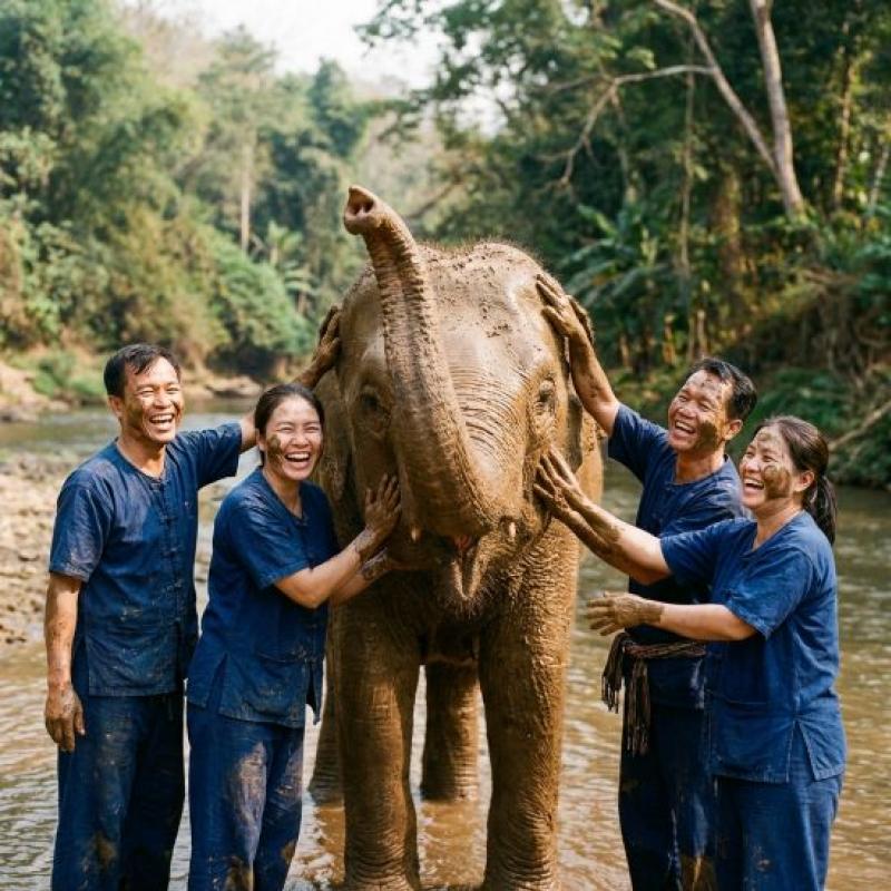 Elephant Sanctuary Mae Wang