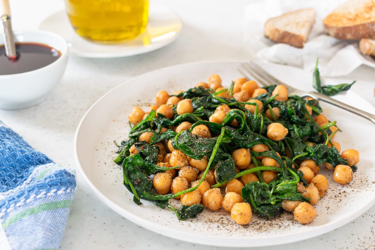 Espinacas con Garbanzos
