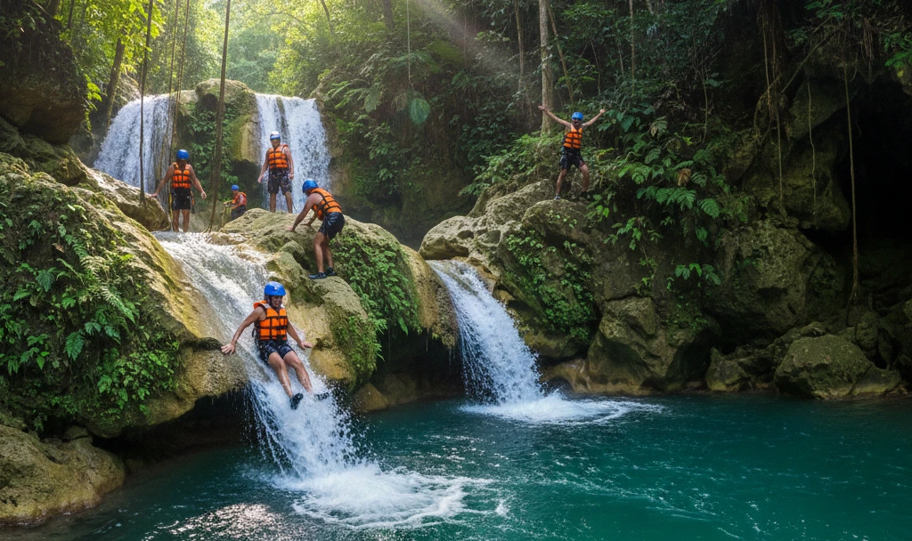 Puerto Plata Waterfall Jumping