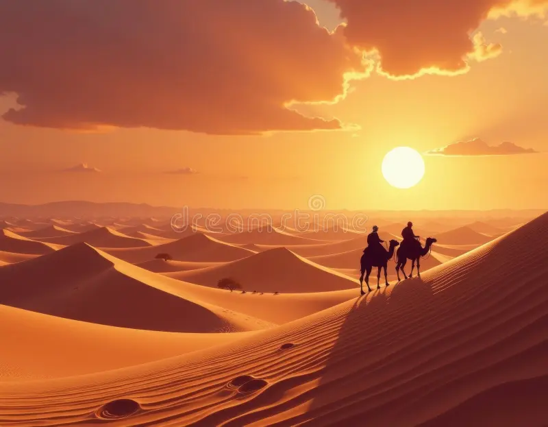 Sunset Camel Ridge