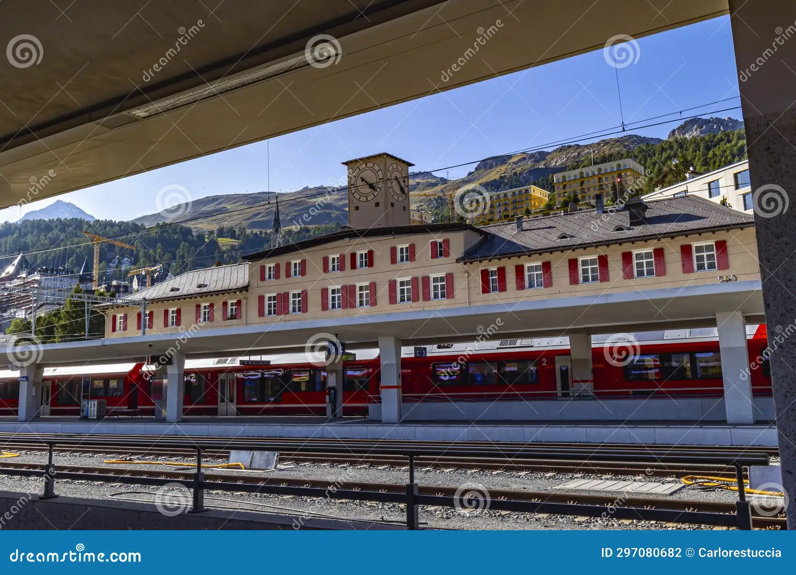 Arrival in St. Moritz