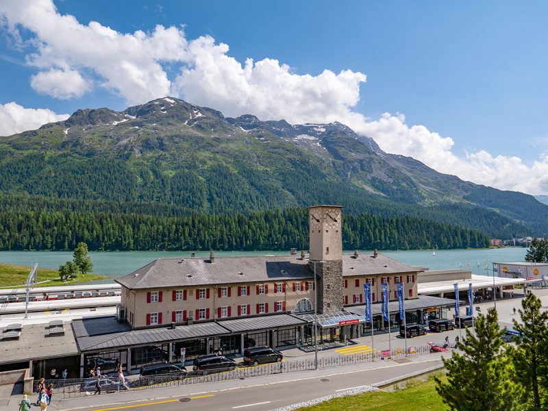 Arrival in St. Moritz