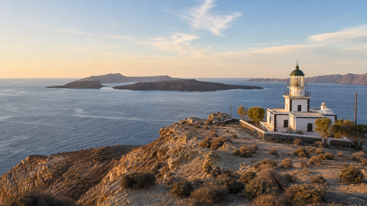 Akrotiri Lighthouse Santorini