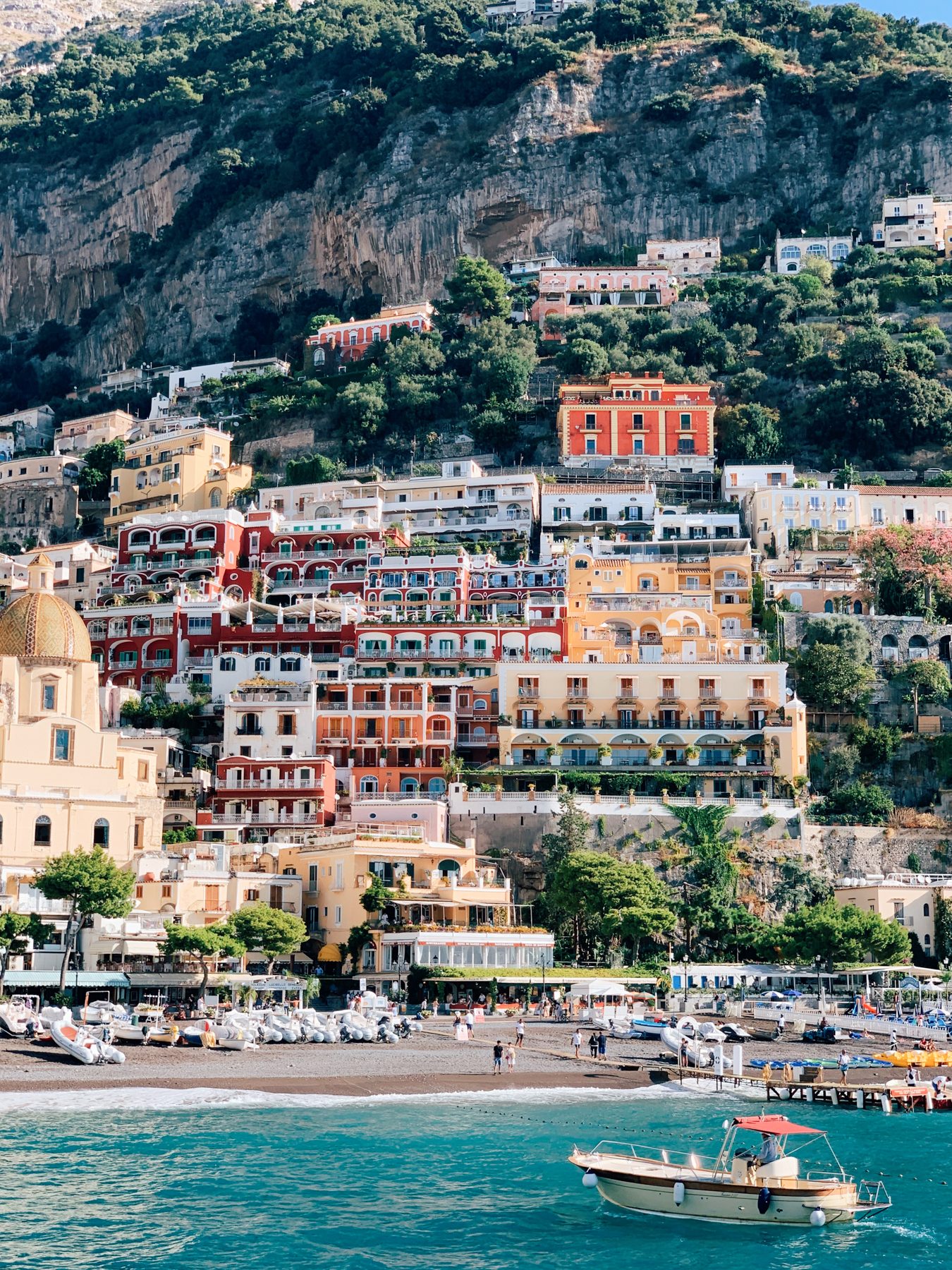 Positano coastline panoramic
