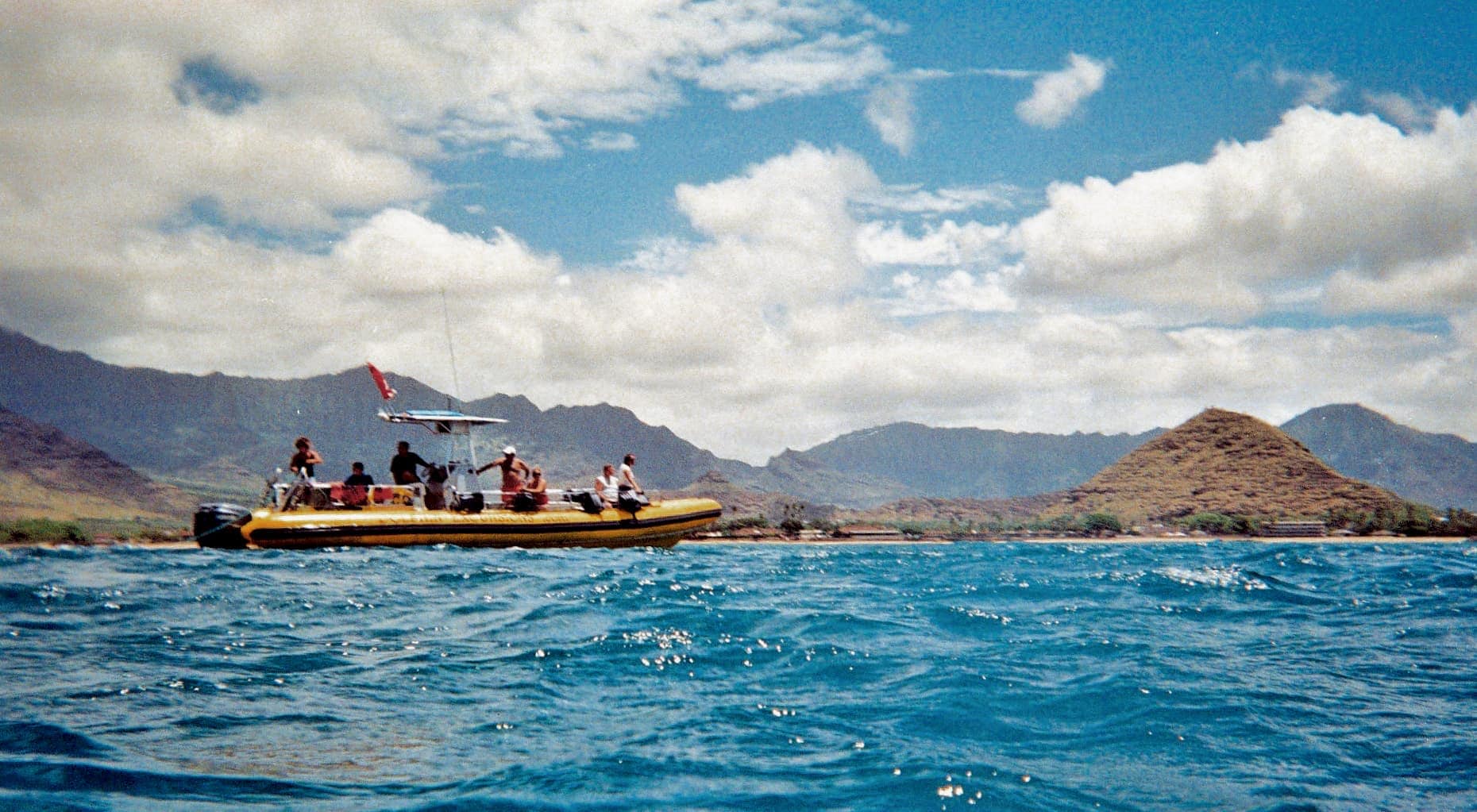 Offshore transit to the cage site