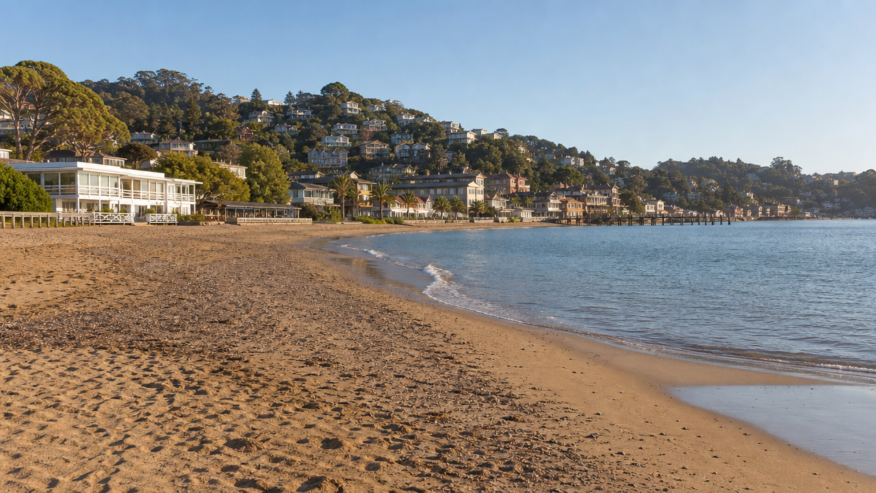 Sausalito California shoreline
