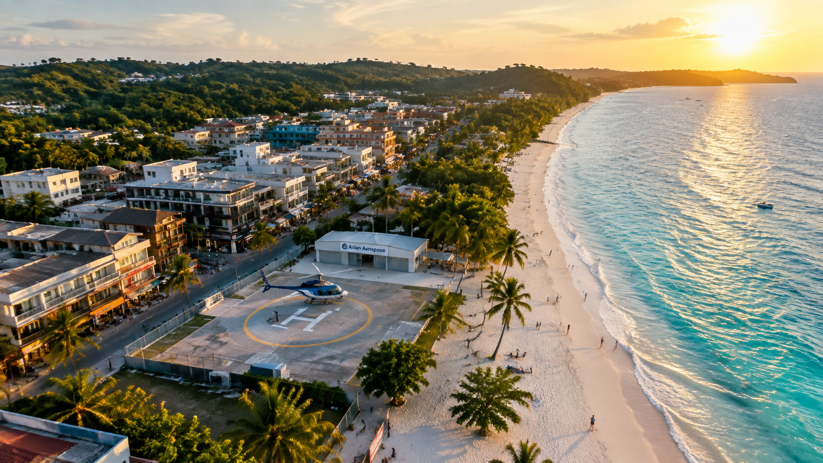 Boracay Helicopter Tour Island Overview
