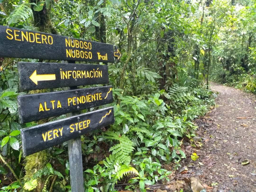 Monteverde Cloud Forest Reserve Trail Map