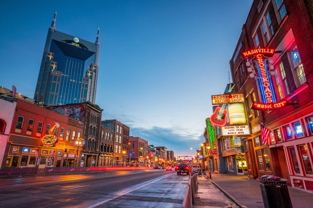 Nashville Walking Tour Map