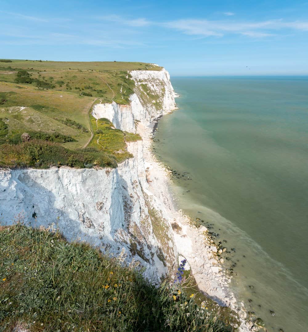 White Cliffs of Dover From London Train