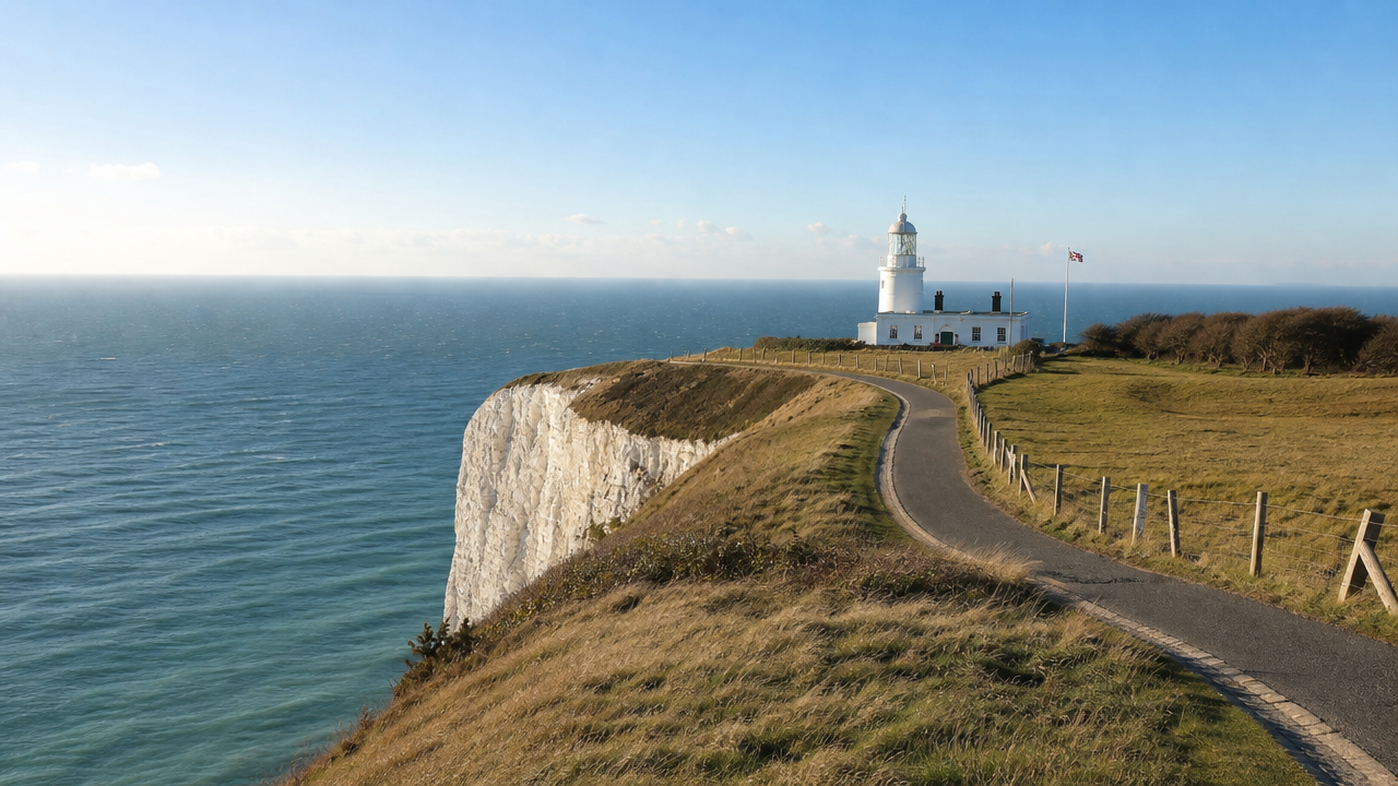 White Cliffs of Dover clifftop viewpoint