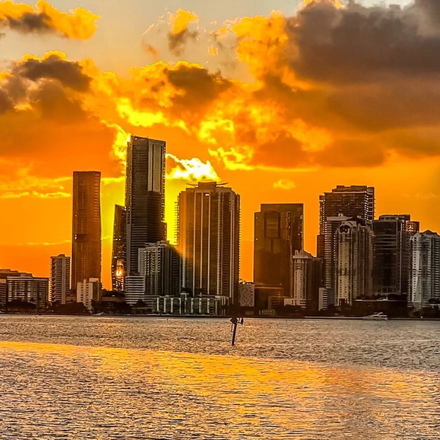 Sunset in Miami Time