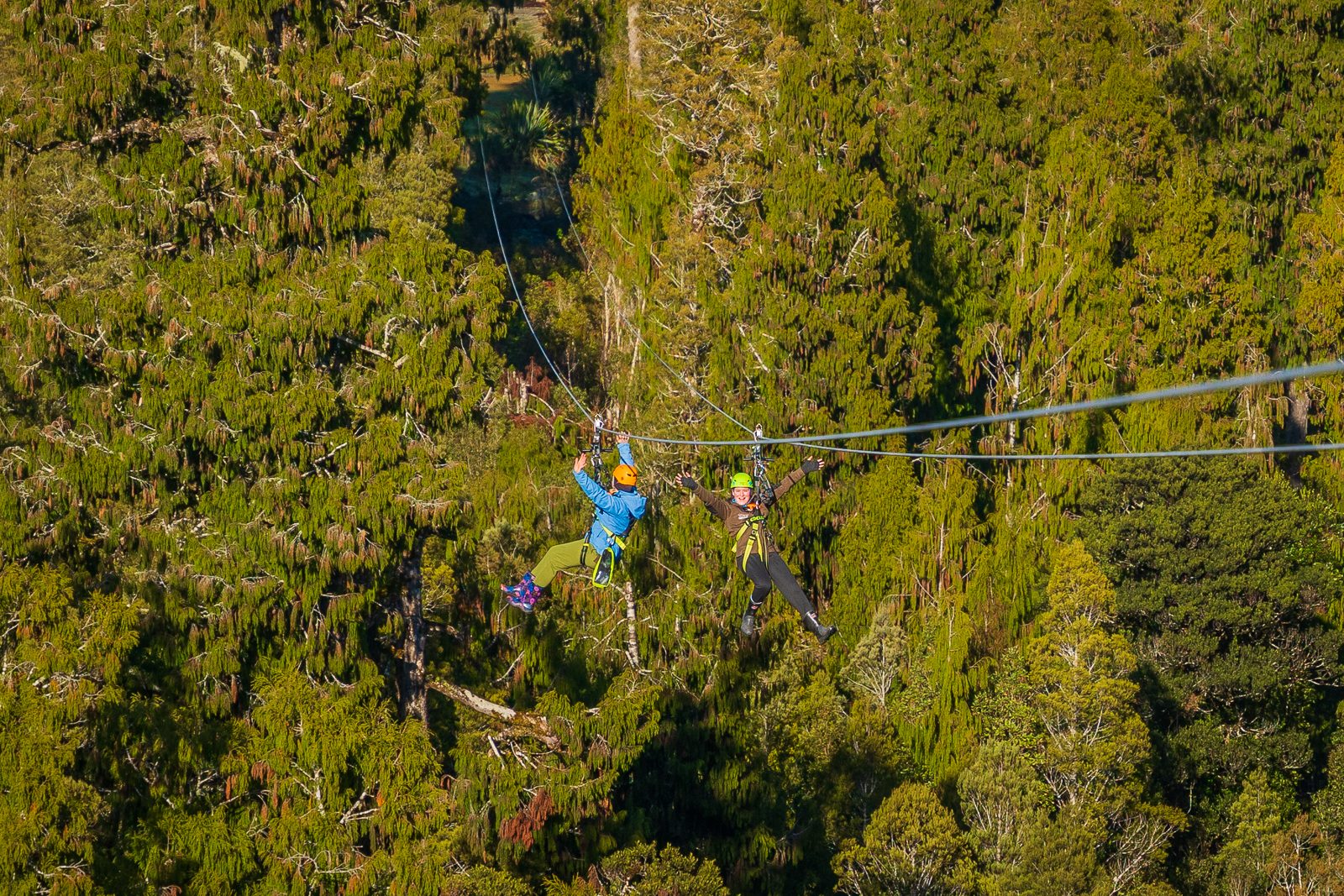 Dual Zipline Finish