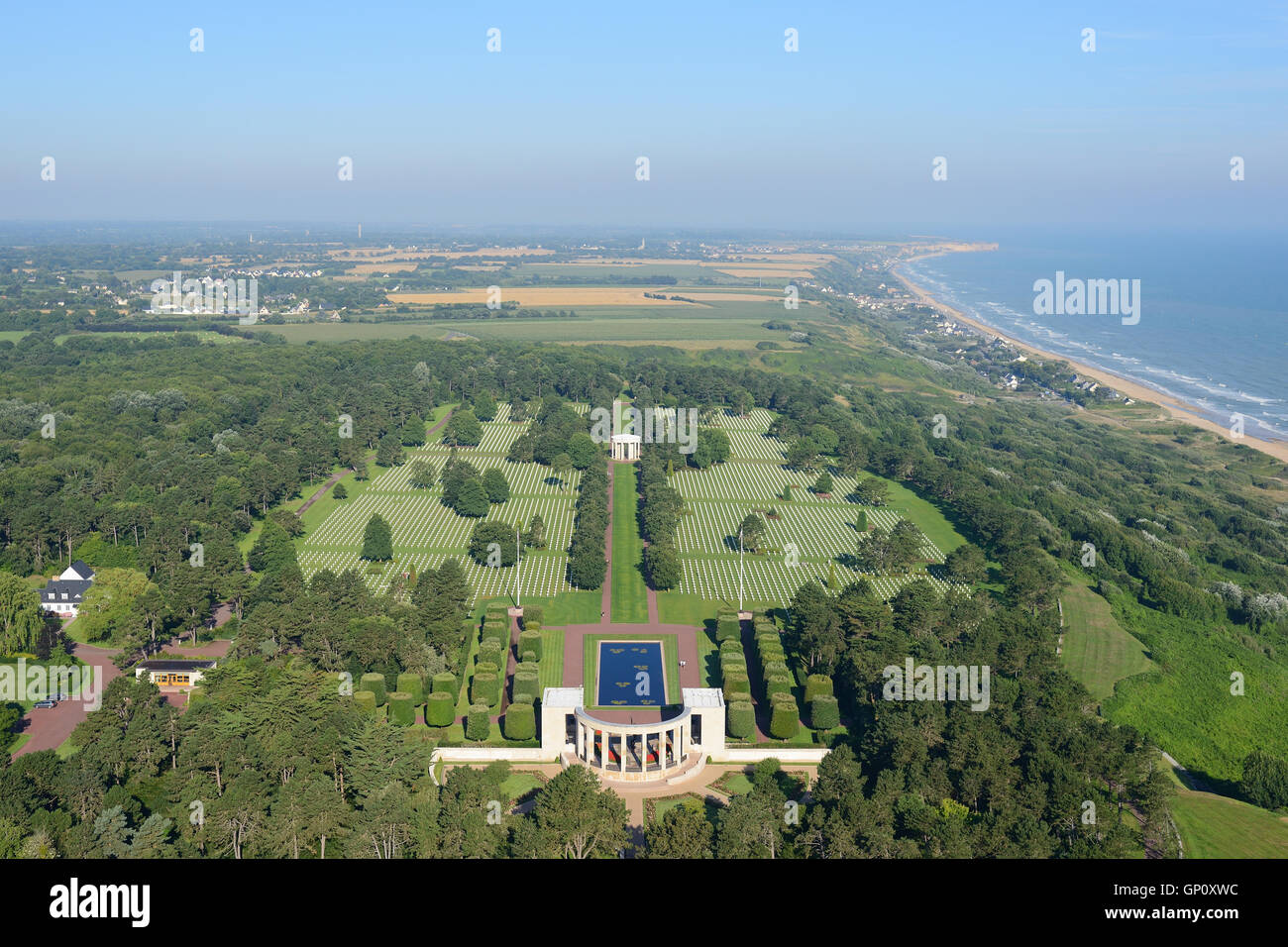 Normandy American Cemetery Omaha Beach Overlook