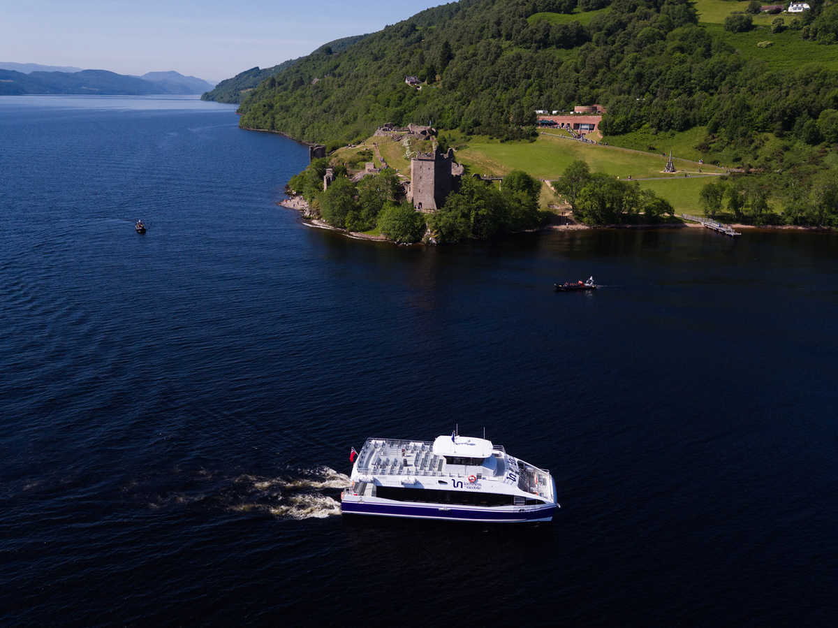 Urquhart Castle from the loch
