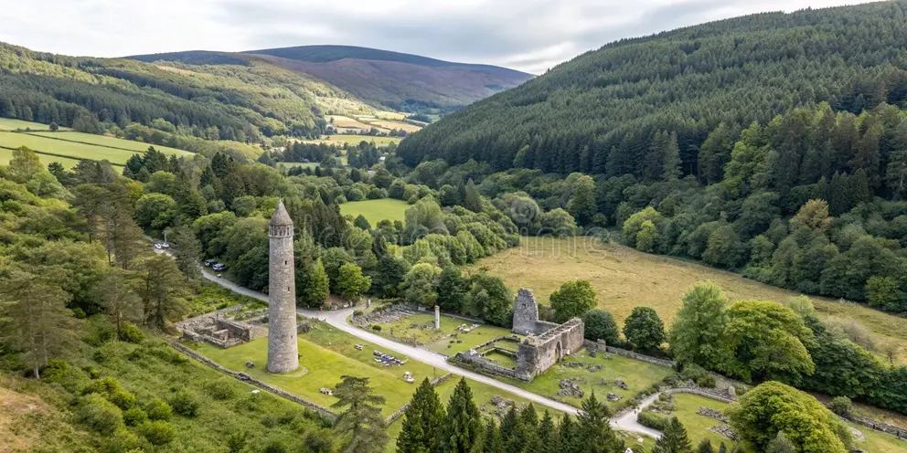 Round Tower and Monastic City Lawn