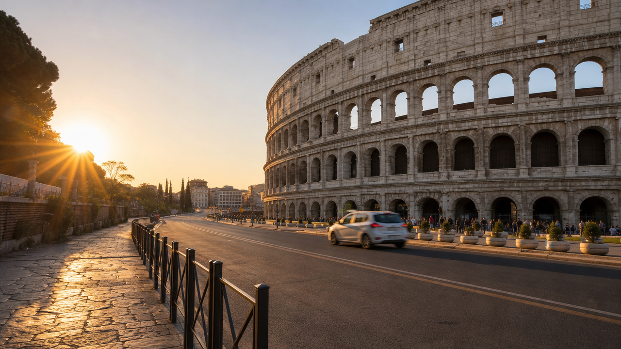 Colosseum street scene