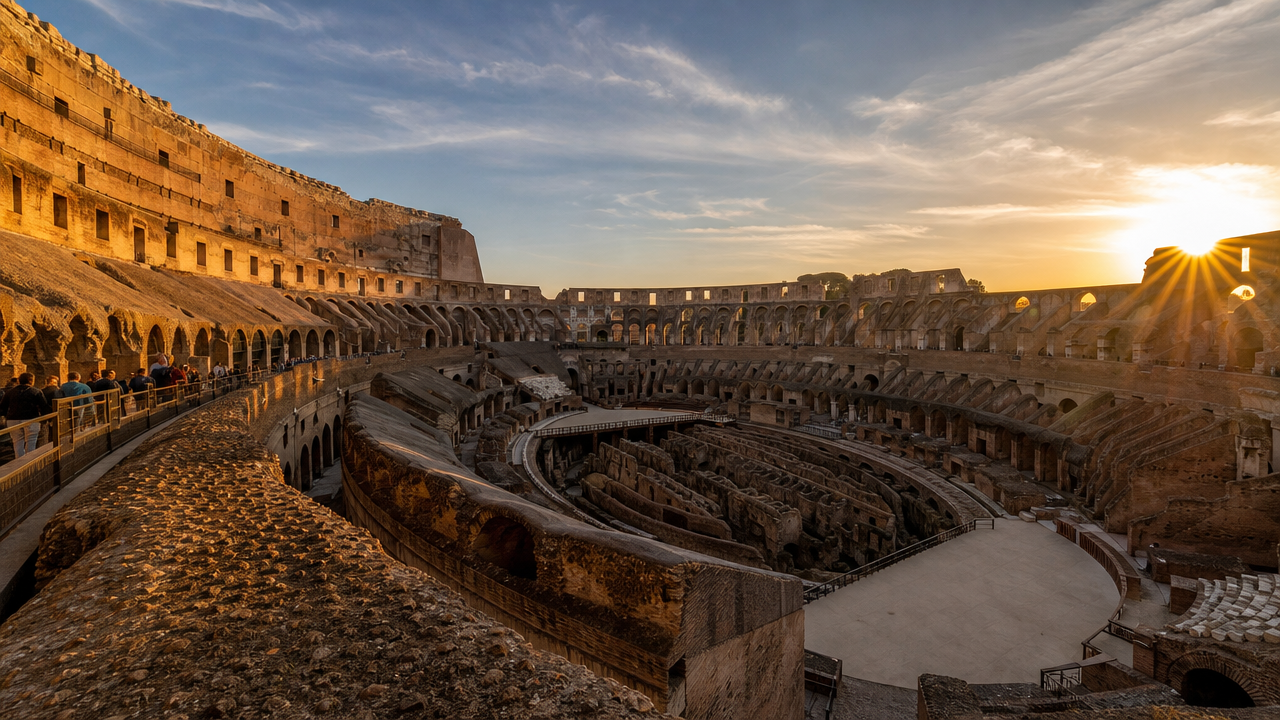 Colosseum perspective shot