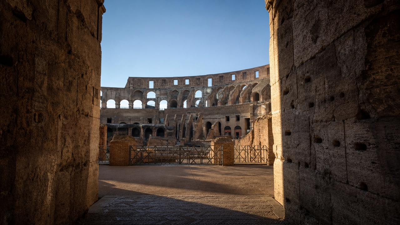 Colosseum doorway photo