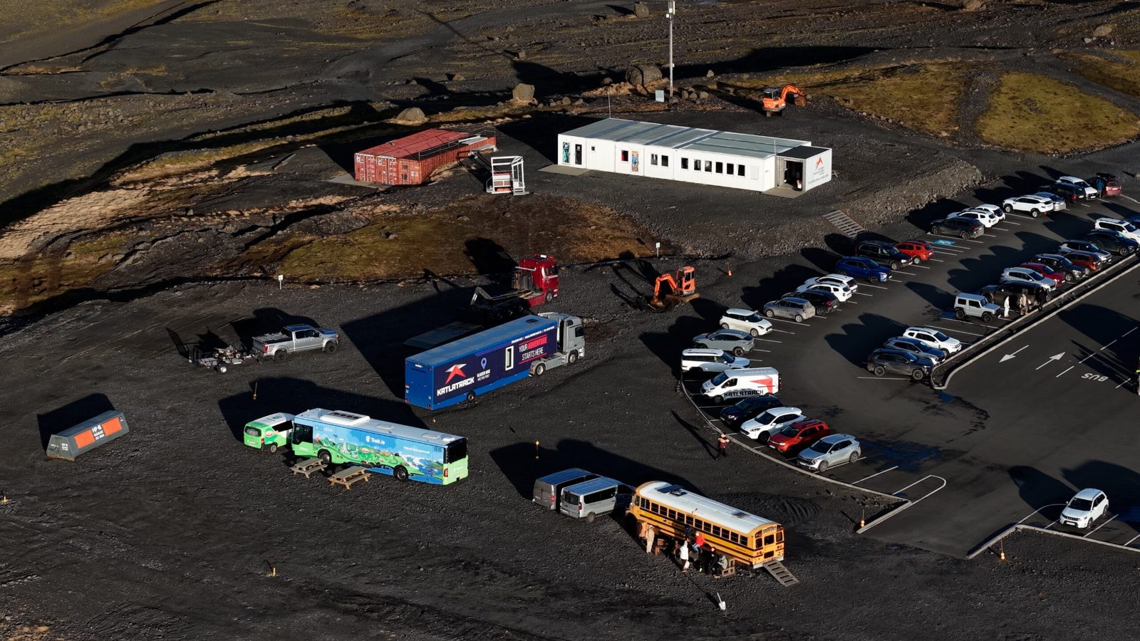 Arrive at the parking lot