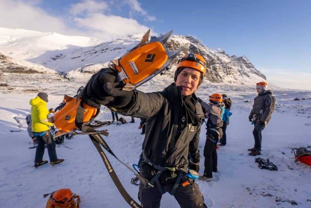 Gear up with crampons
