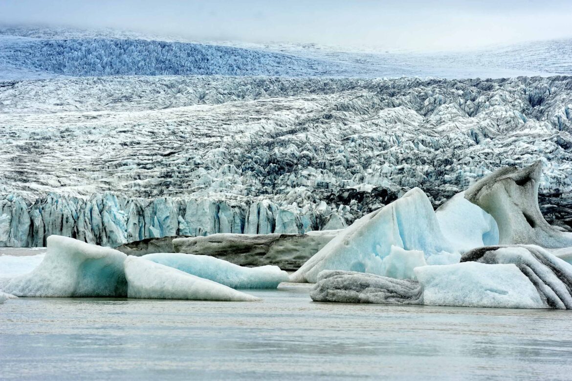 Ice Edge Lagoon Shore