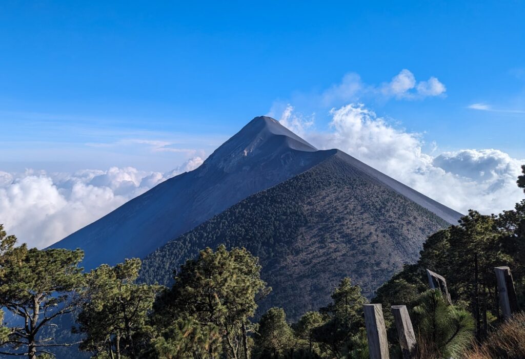 Acatenango and Fuego Distance View
