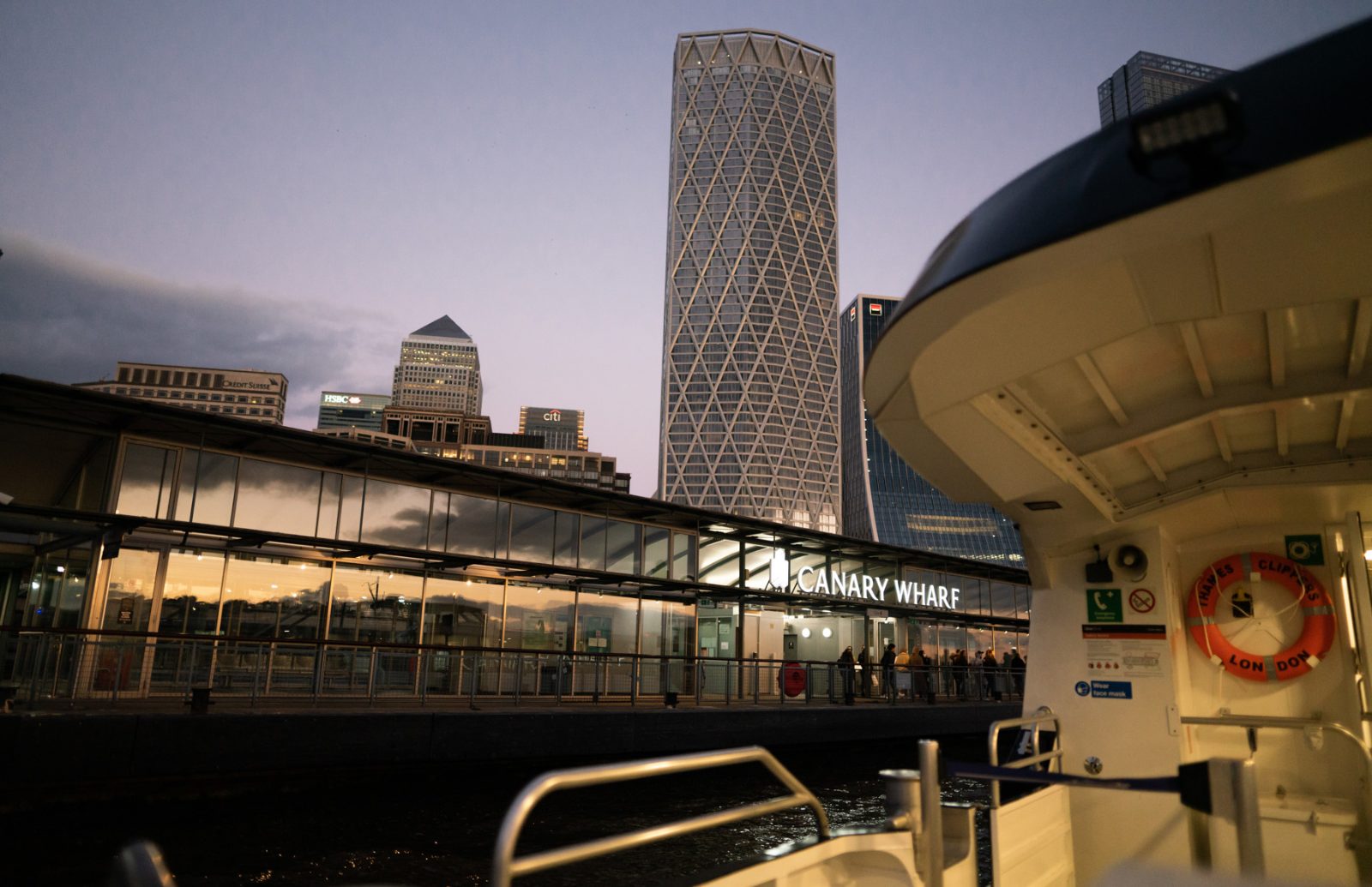 Boat Ride From Canary Wharf to Westminster