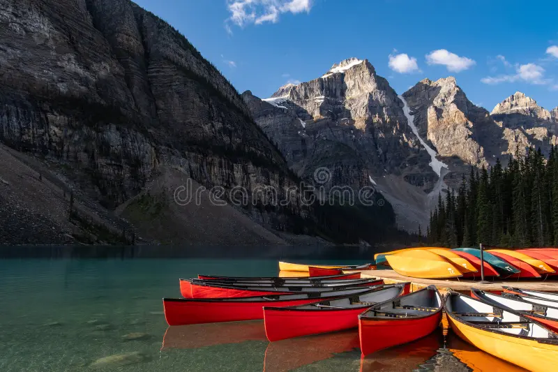 Moraine Lake Canoe Dock