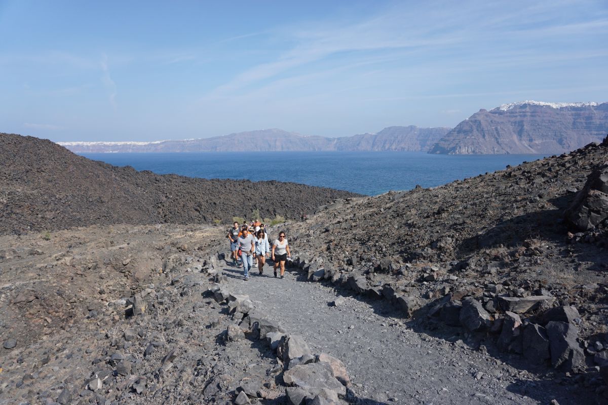 Santorini Volcano Tour Hot Springs