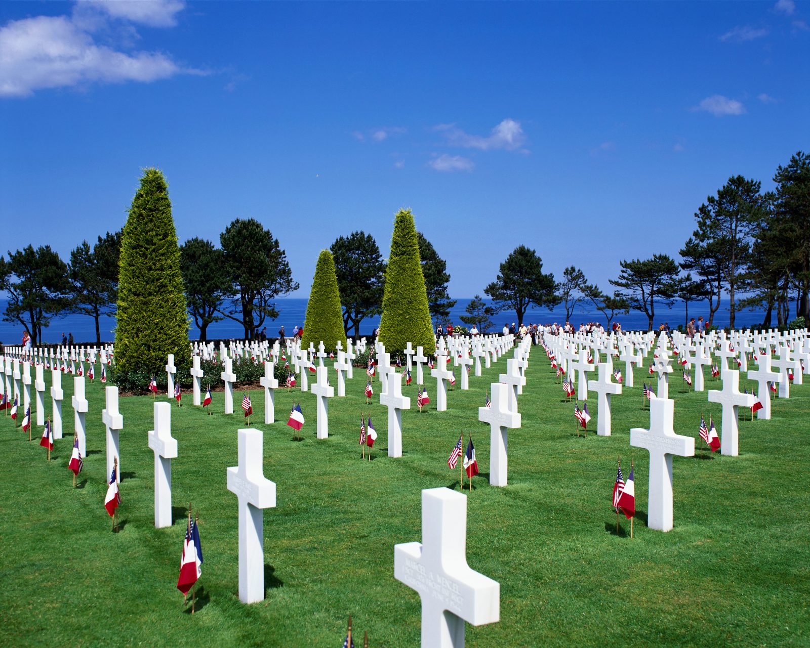 Burial area and headstones