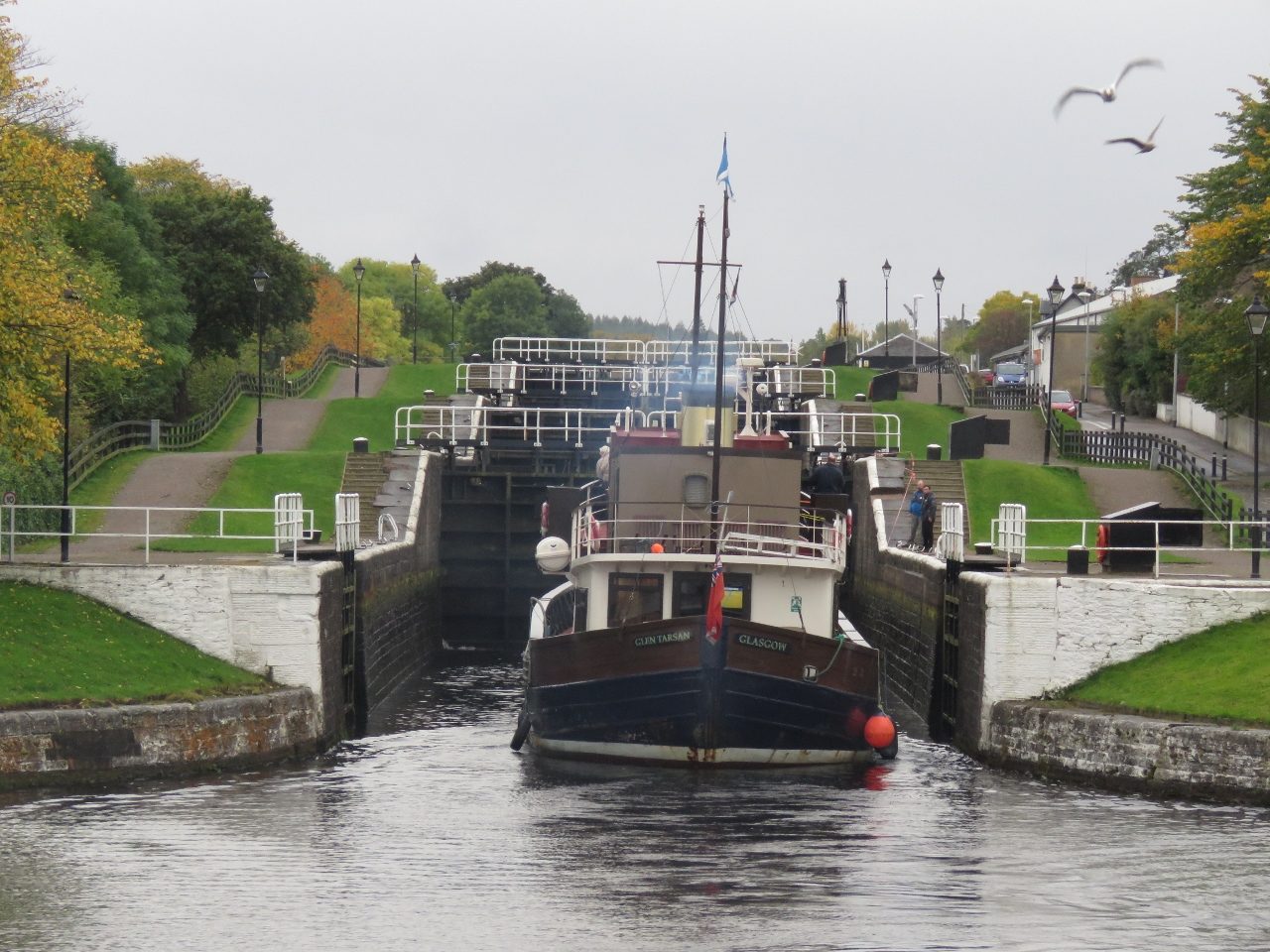 Return and disembark