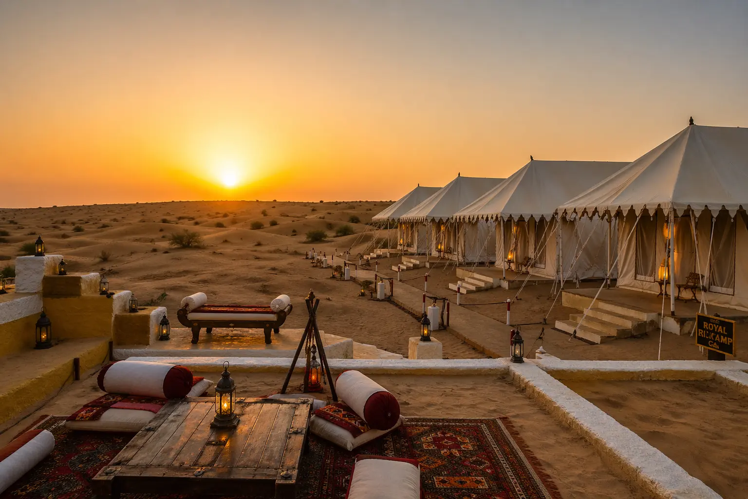 Desert Camp Reflection