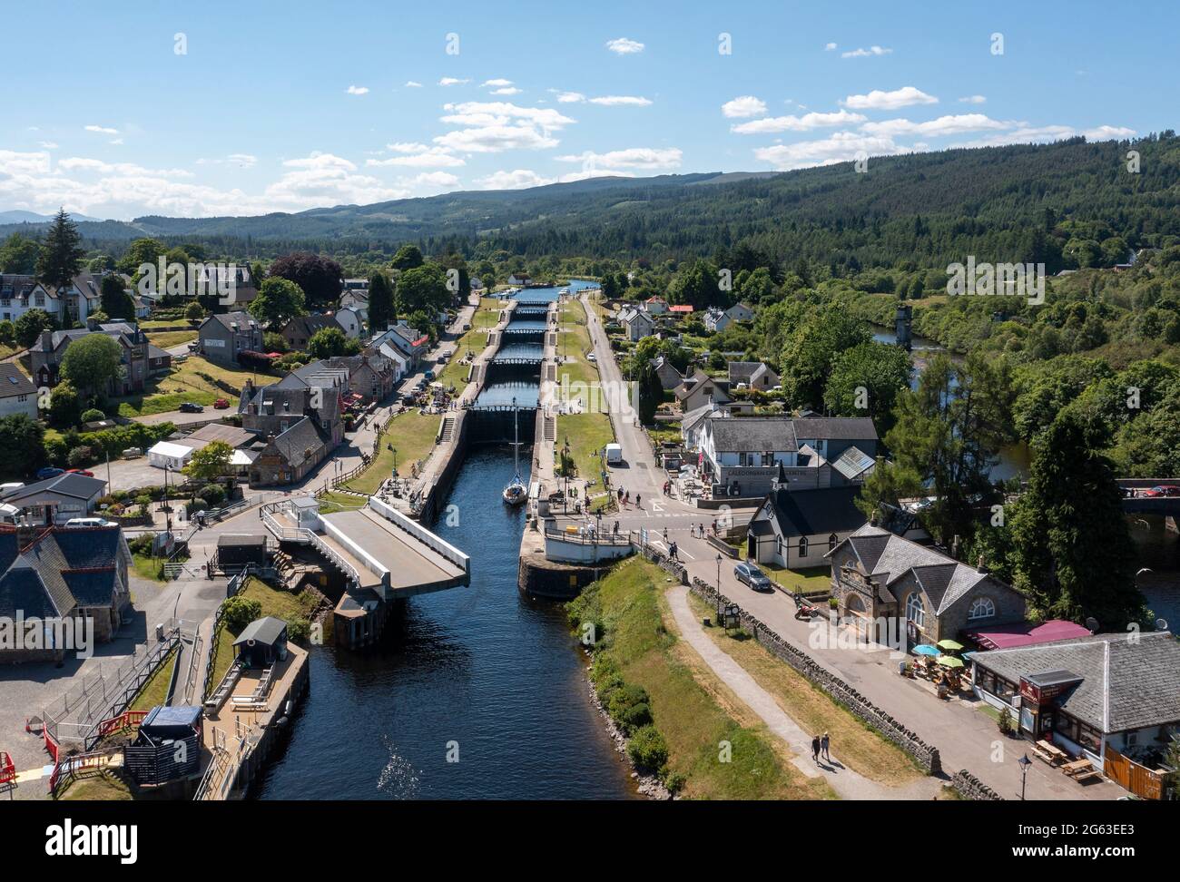Fort Augustus Canal Lock Staircase