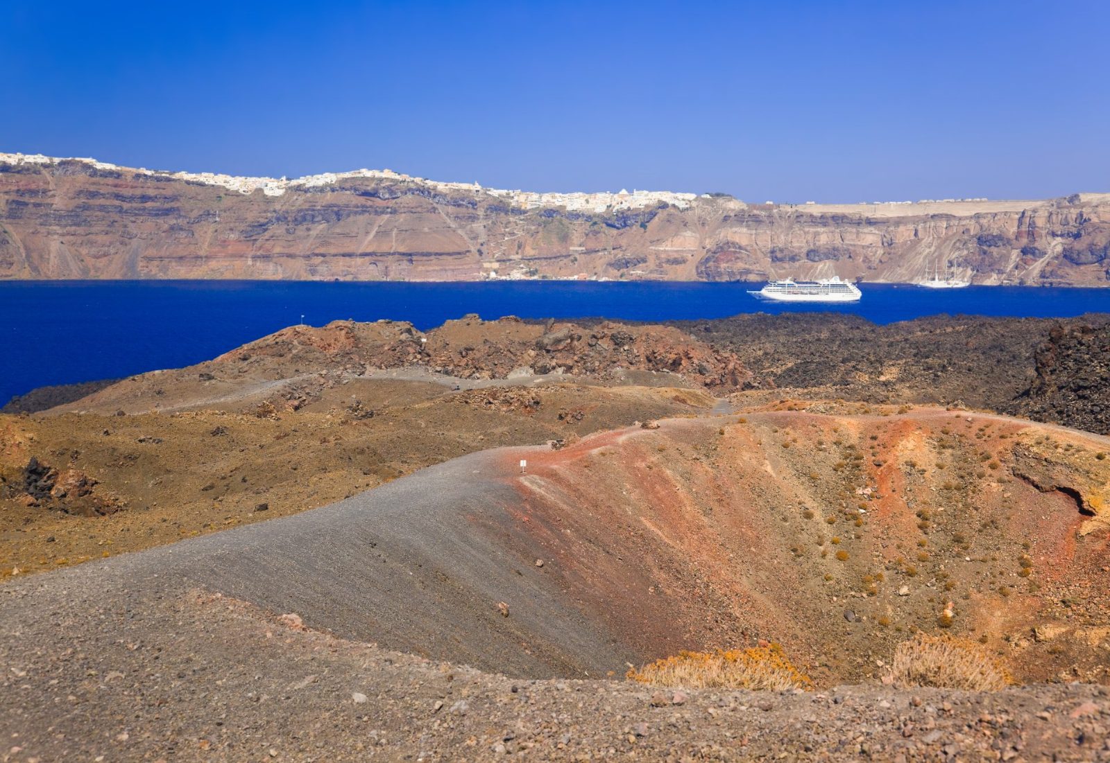 Panorama of the volcano