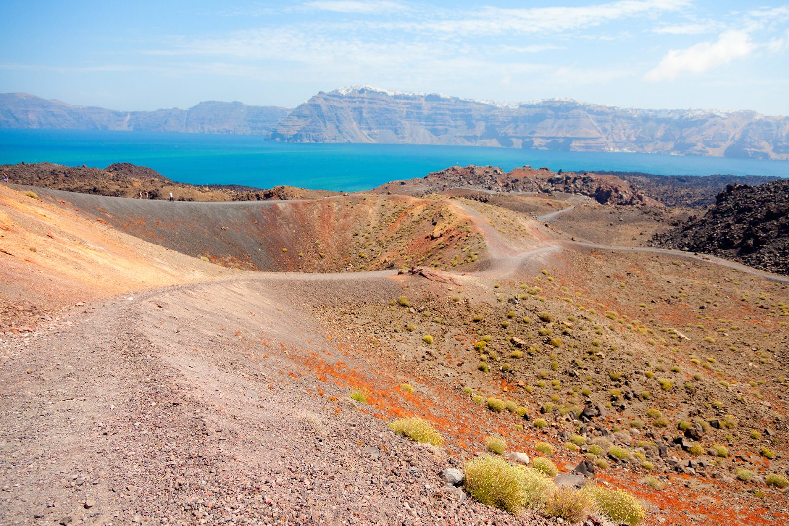 Nea Kameni Volcanic Crater
