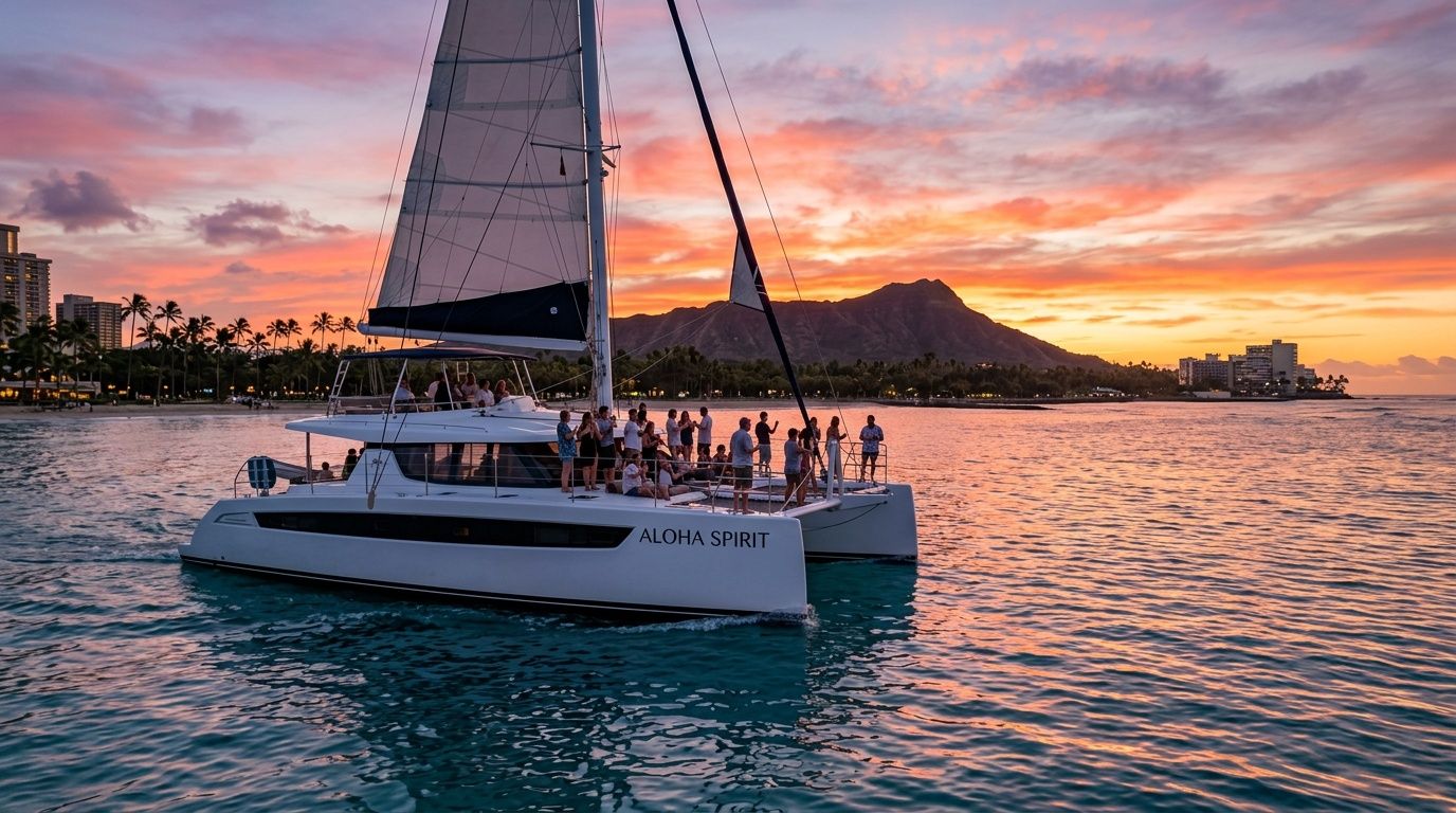 Waikiki Sunset Cruise on Mamala Bay