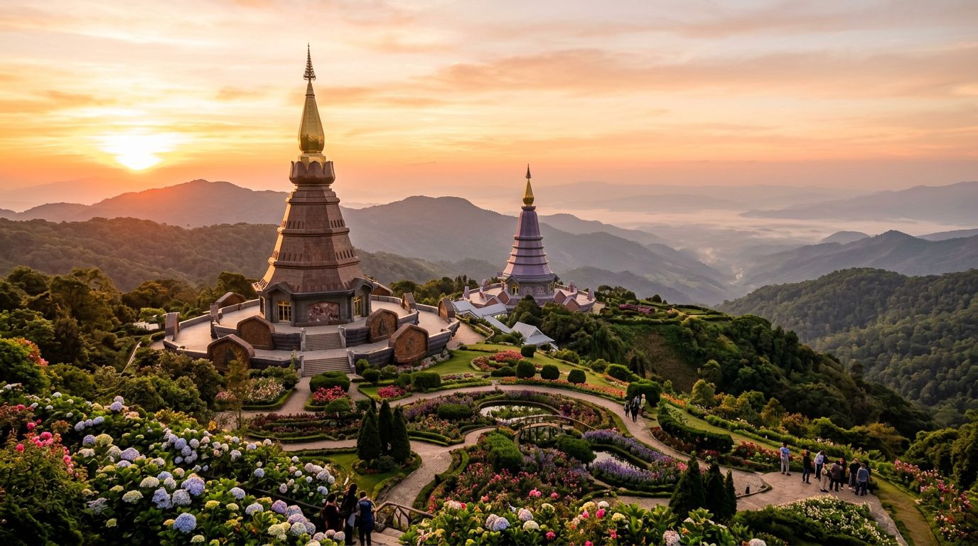 Phra Mahathat Naphamethanidon and Naphaphonphumisiri