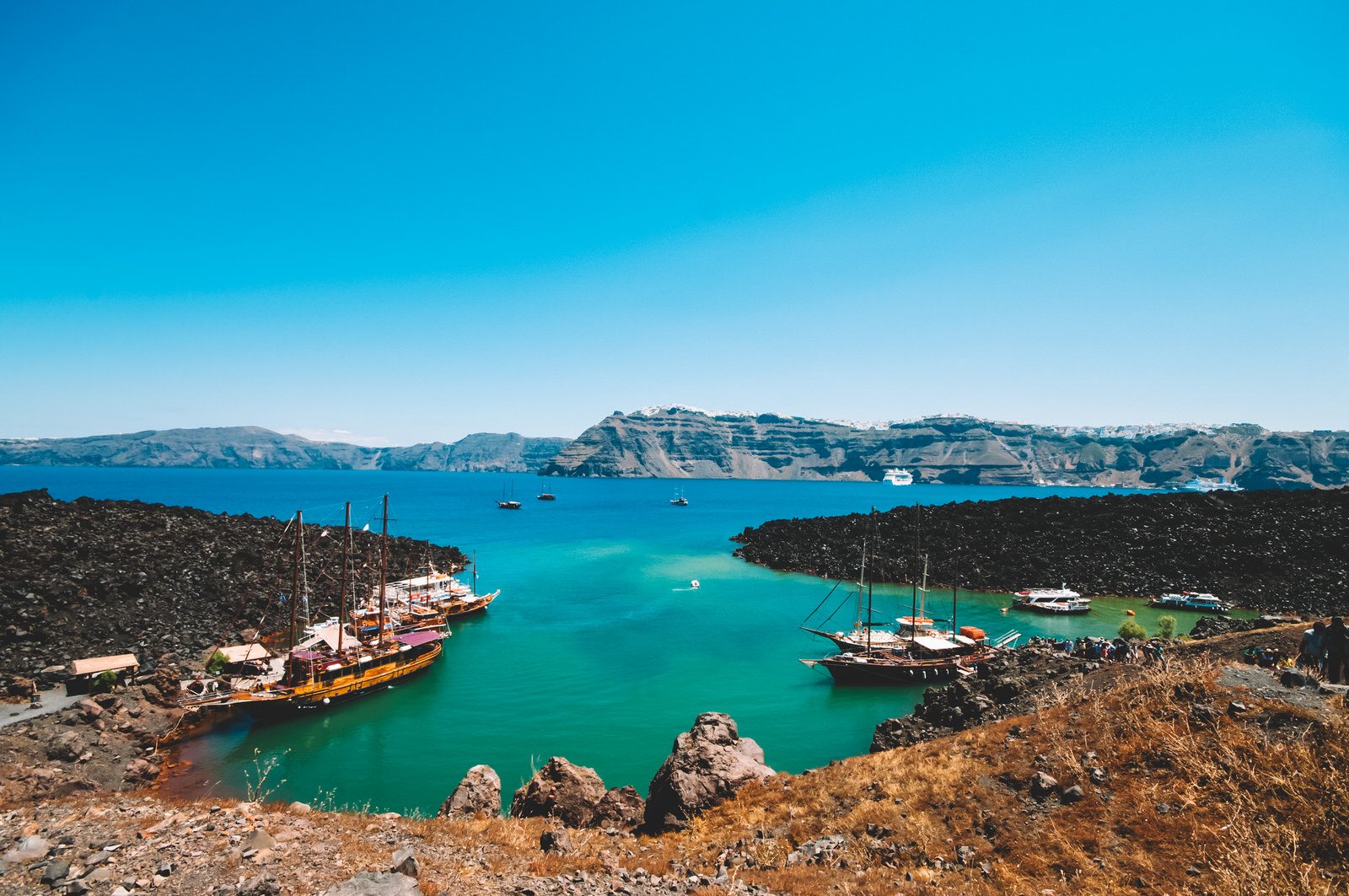 Nea Kameni volcanic islet