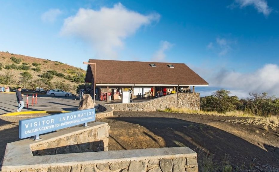 Picnic tables and lookout area