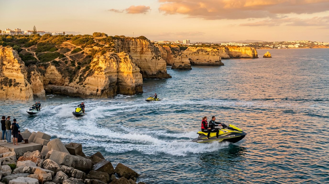 Albufeira coastline vantage point