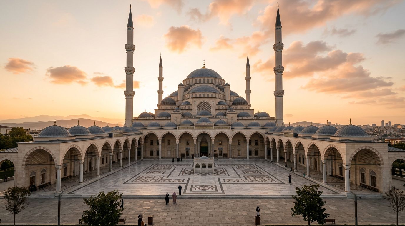 Çamlıca Mosque Courtyard